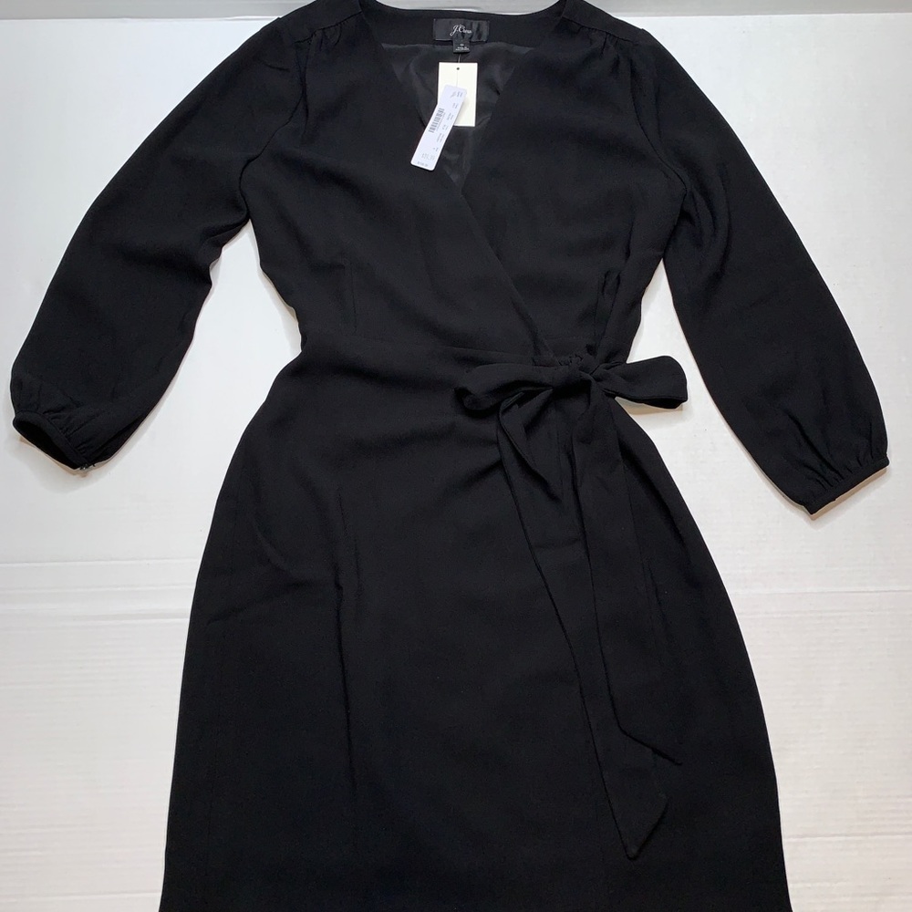J Crew Long sleeve wrap dress